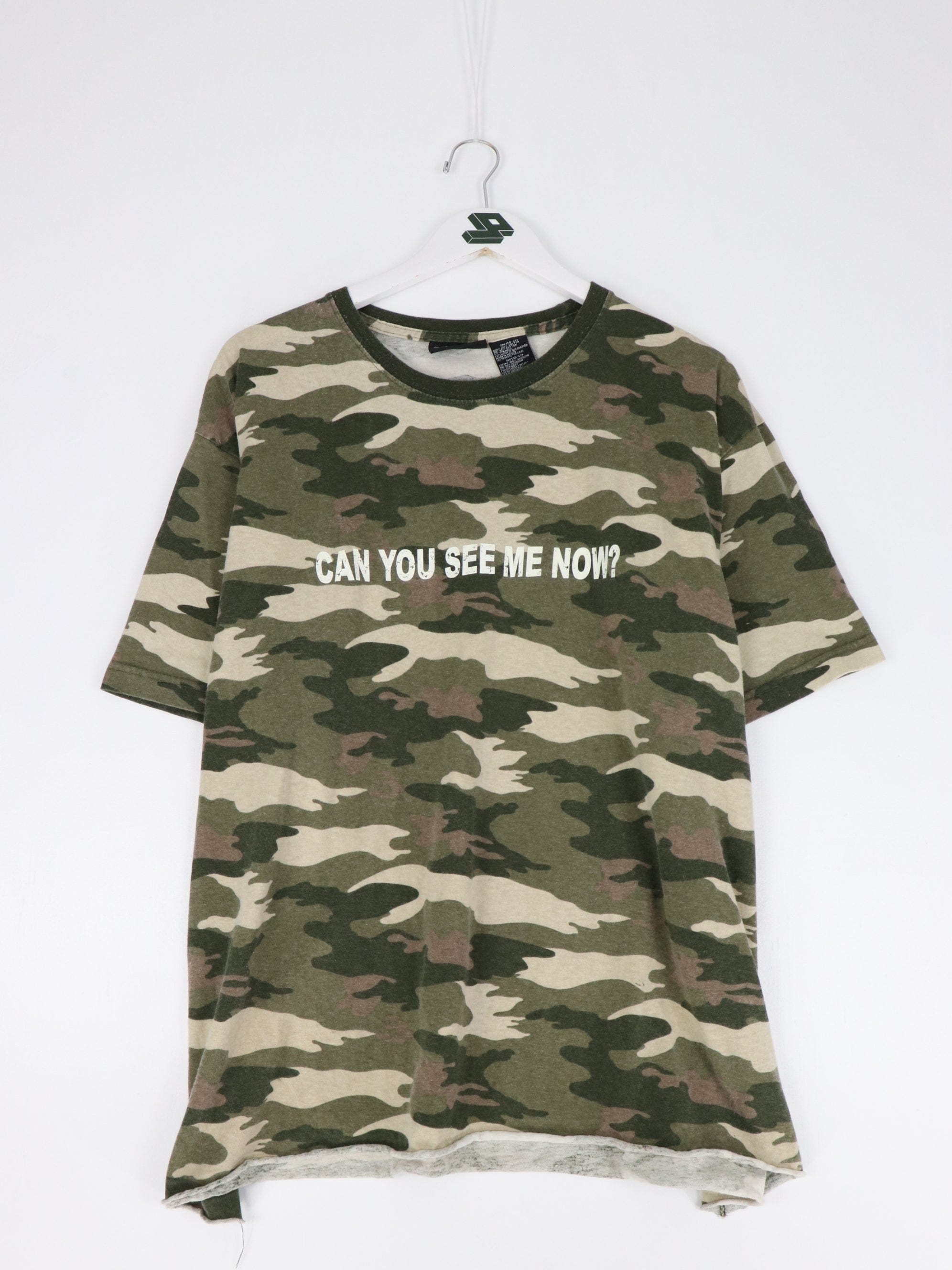 No Boundaries, Shirts, No Boundaries Graphic Tshirt Xl Brown With  Camouflage Lettering Unisex