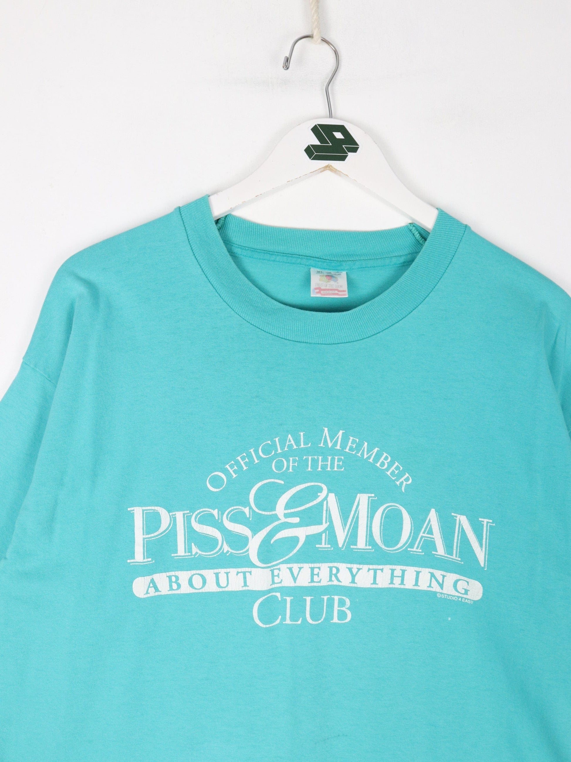 Other T-Shirts & Tank Tops Vintage Piss & Moan T Shirt Mens XL Blue 90s Funny