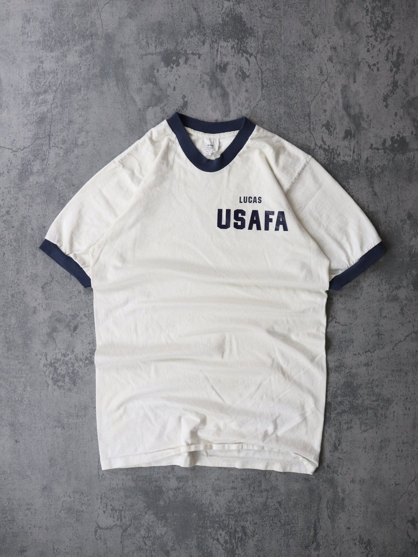 Other T-Shirts & Tank Tops Vintage USAFA T Shirt Mens Medium White USA Air Forrce Ringer 90s