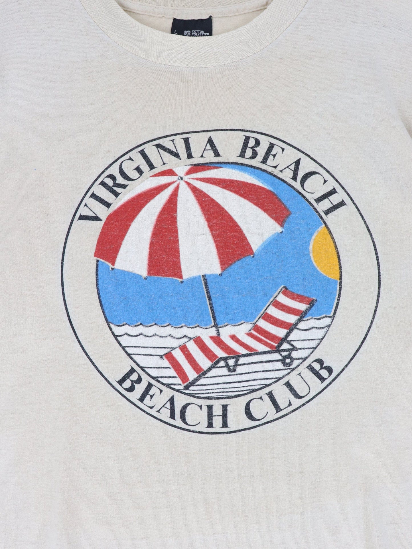 Other T Shirts & Tank Tops Vintage Virginia Beach Club T Shirt Mens Large Brown 90s Surfing