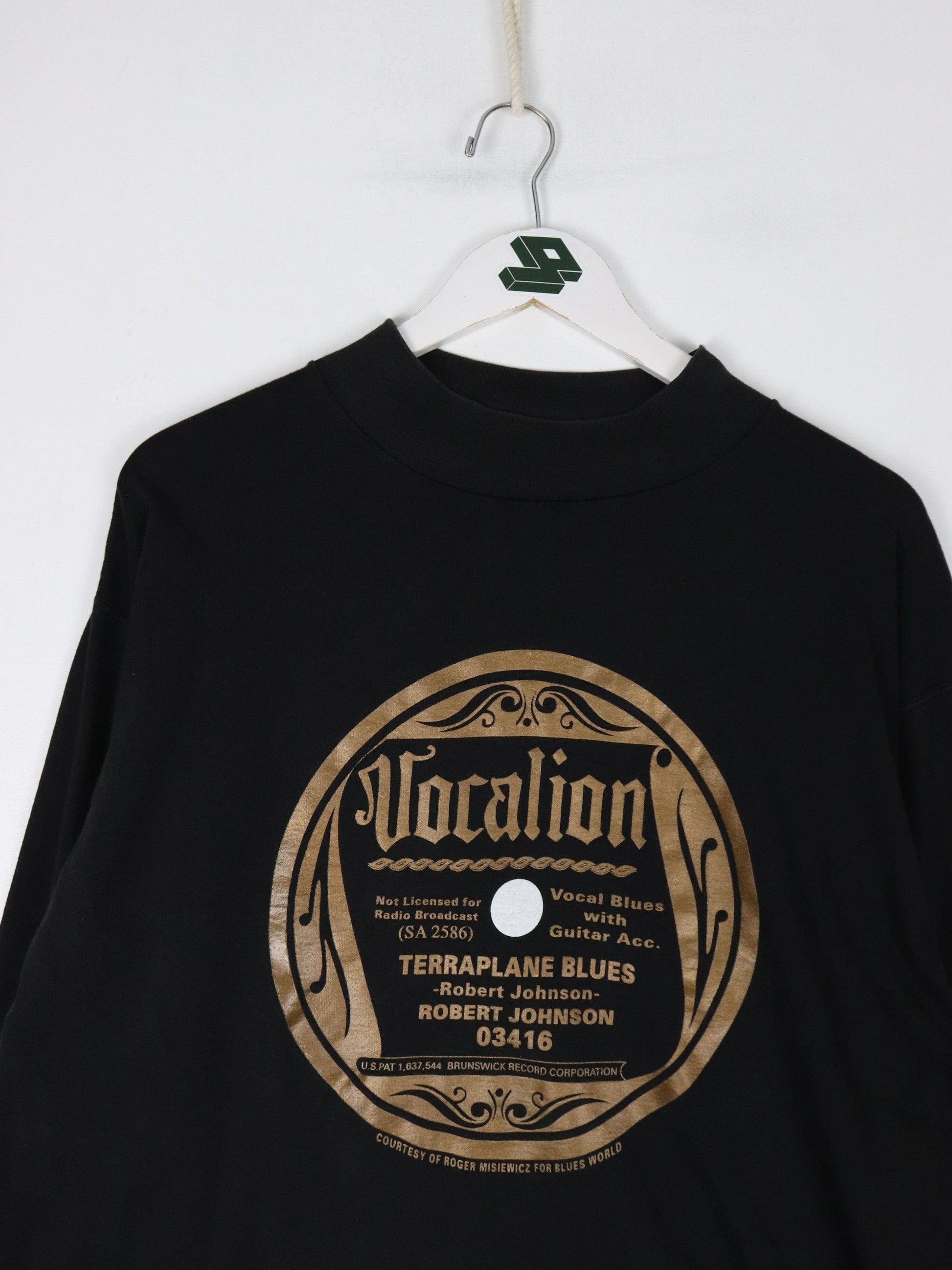 Other T-Shirts & Tank Tops Vintage Vocalion T Shirt Mens XL Black Long Sleeve