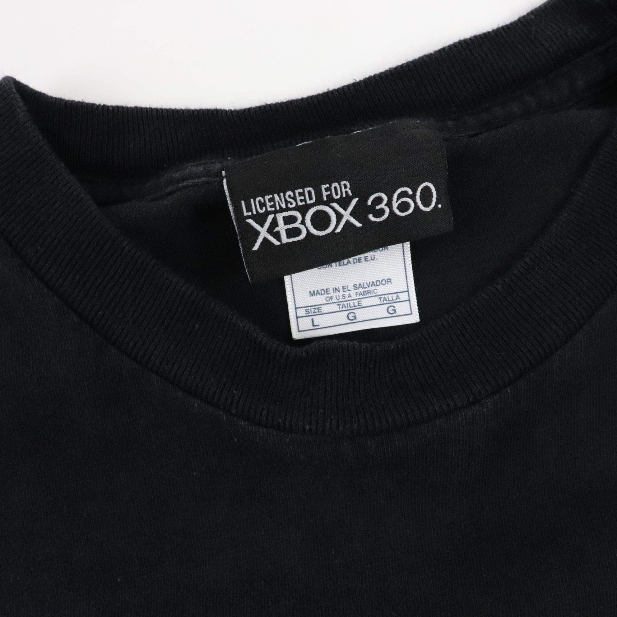 Vintage Xbox 360 T Shirt Men's Large Black Y2K Video Game Promo