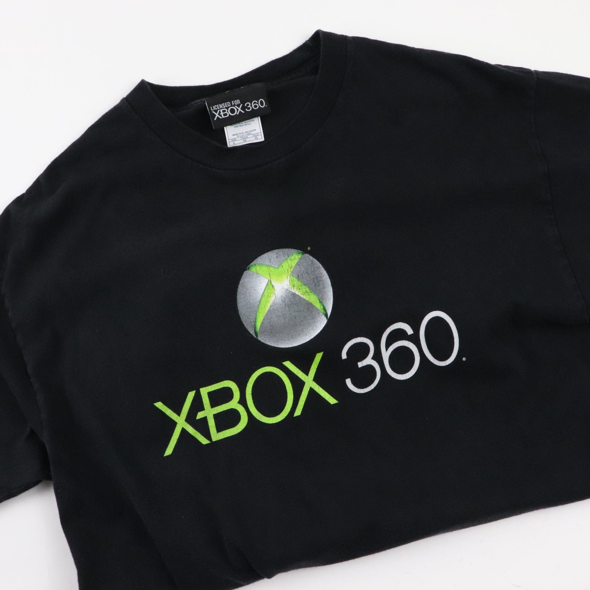 Vintage Xbox 360 T Shirt Men's Large Black Y2K Video Game Promo