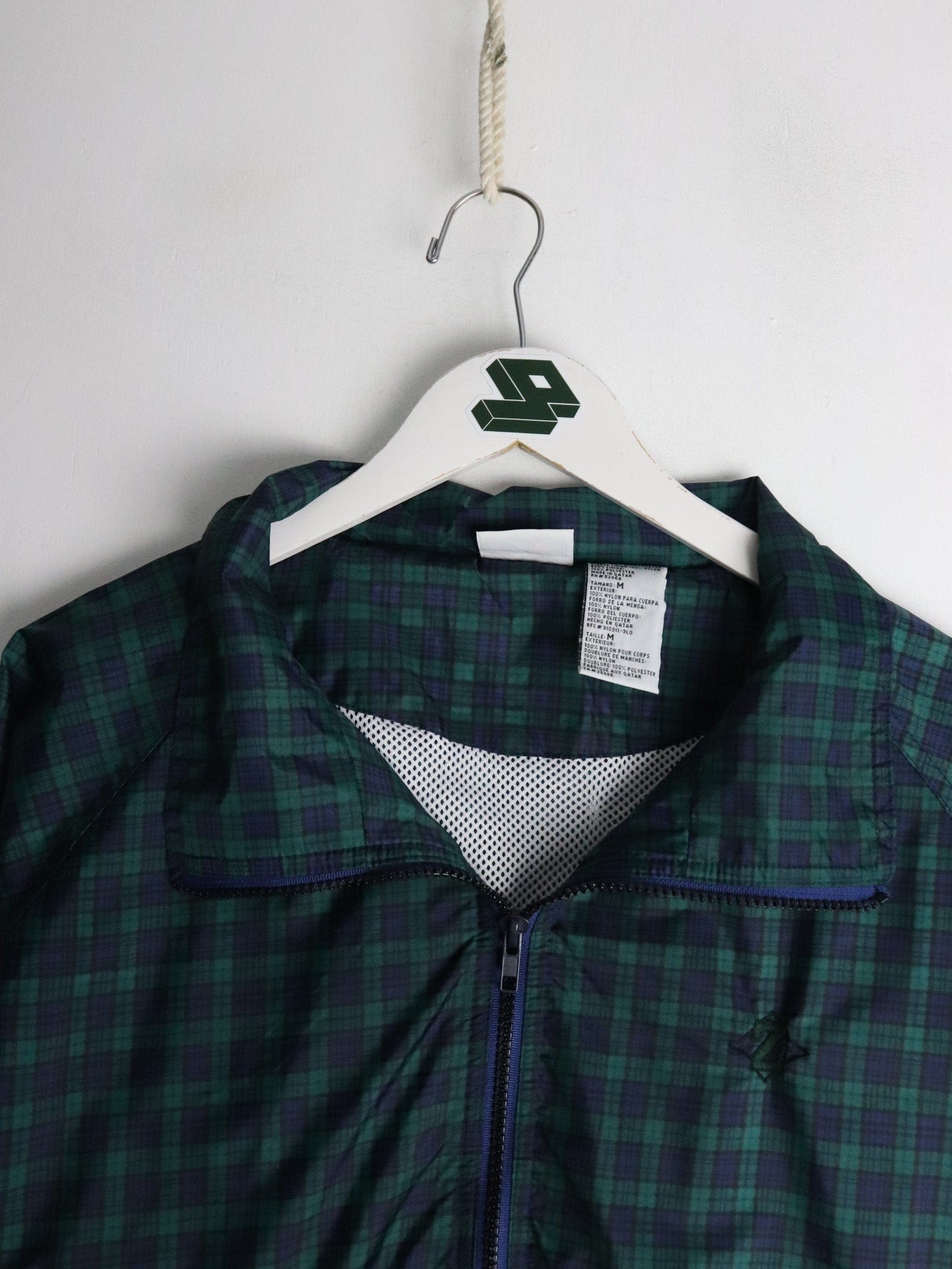 Other Windbreakers Vintage Jerzees Windbreaker Mens Medium Green Plaid