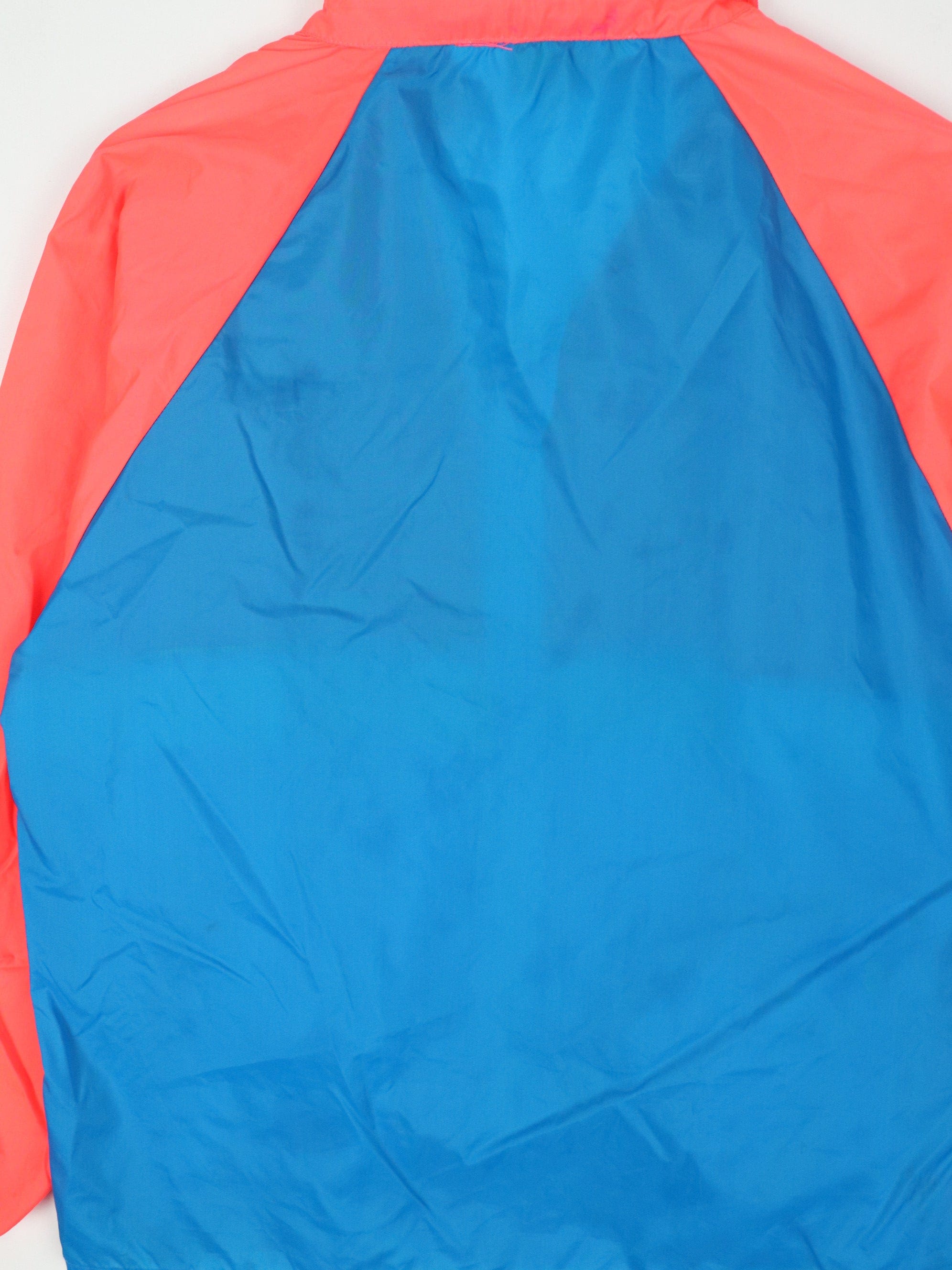 Vintage Logo Windbreaker Womens Medium Blue Packable Jacket 90s