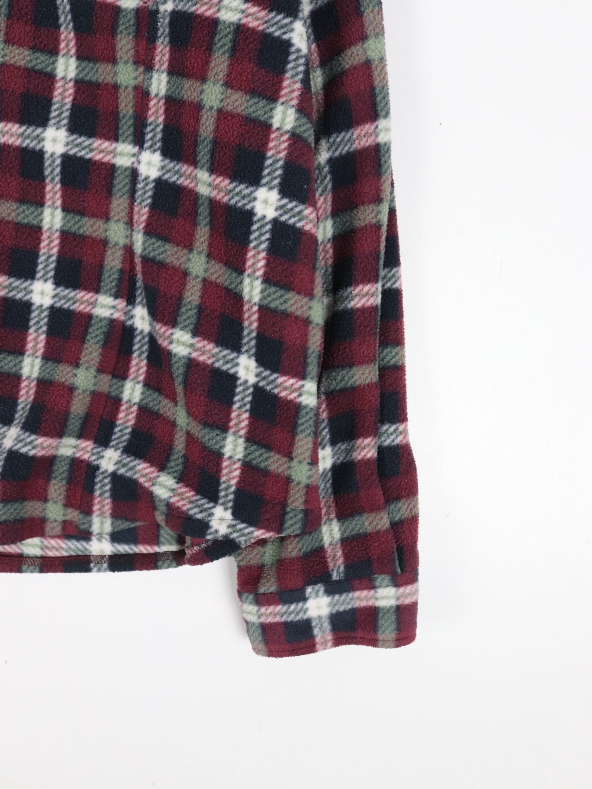 Outback Shirt Womens XL Pink Plaid Fleece Button Up Outdoors from propervintagecanada