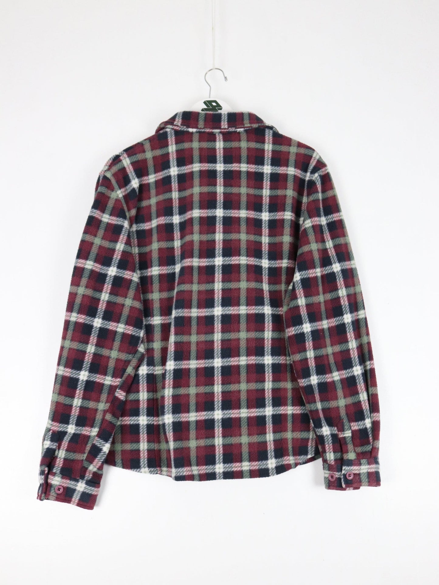 Outback Shirt Womens XL Pink Plaid Fleece Button Up Outdoors from propervintagecanada