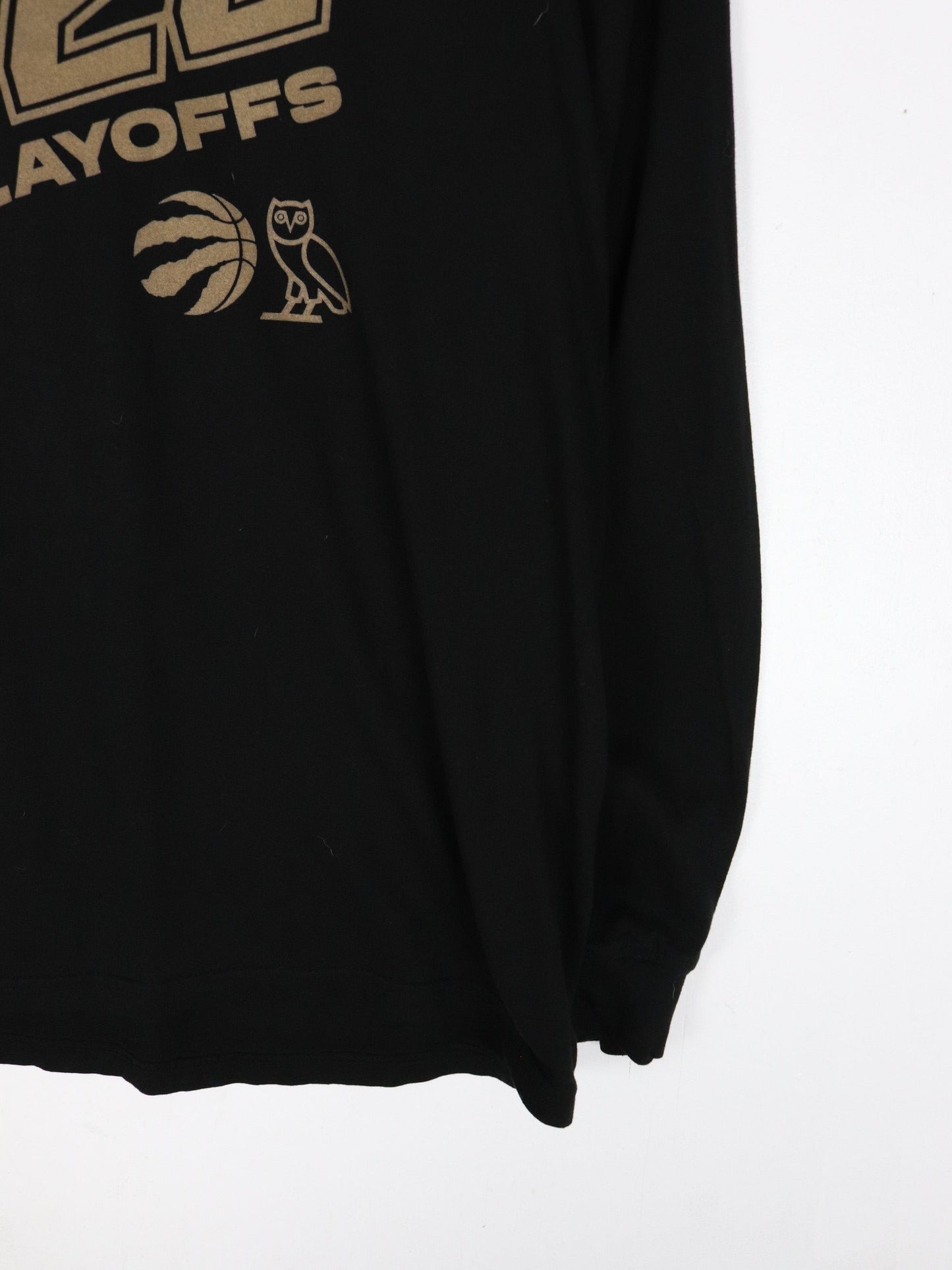 OVO T-Shirts & Tank Tops OVO Toronto Raptors T Shirt Mens Medium Black Long Sleeve 2002 NBA Playoffs