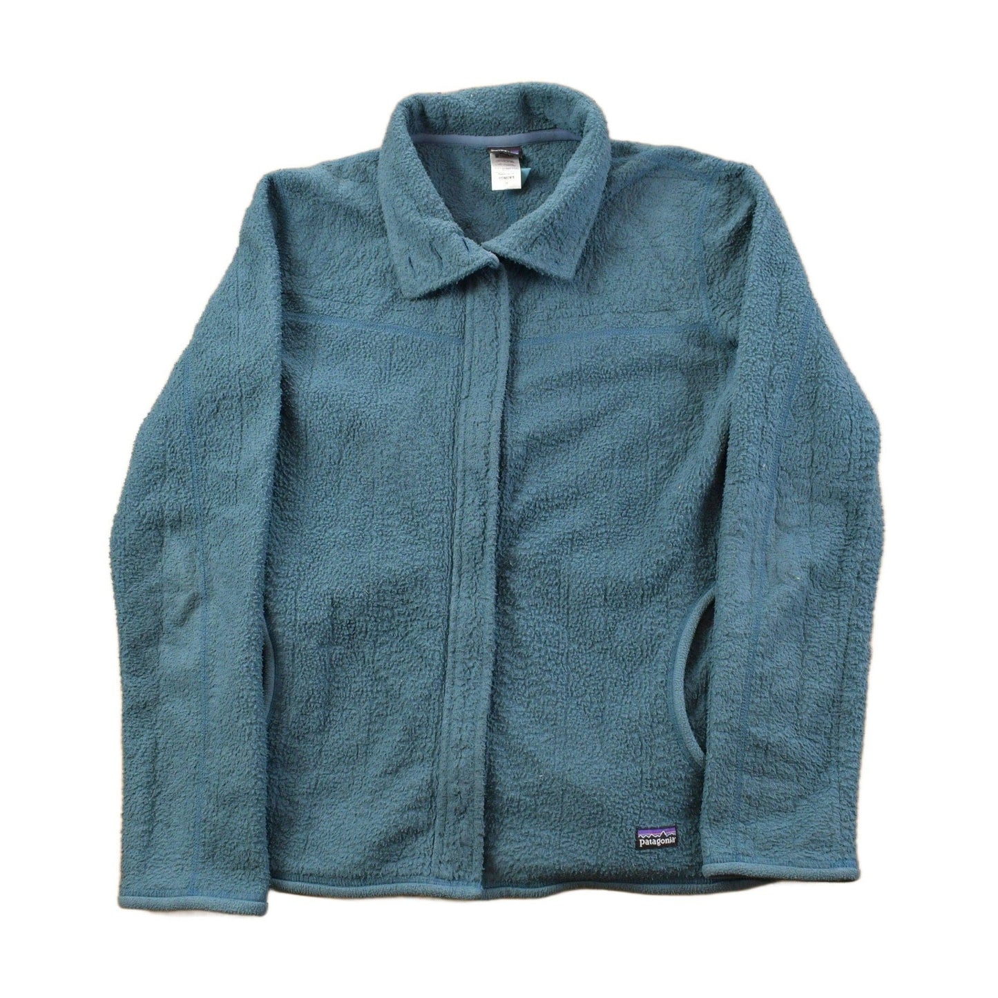 Patagonia Clothing > Gender Neutral Adult Clothing > Hoodies & Sweatshirts > Sweatshirts Vintage 1990s Patagonia Blue Women's Zip Up Fleece Sweater Women's S