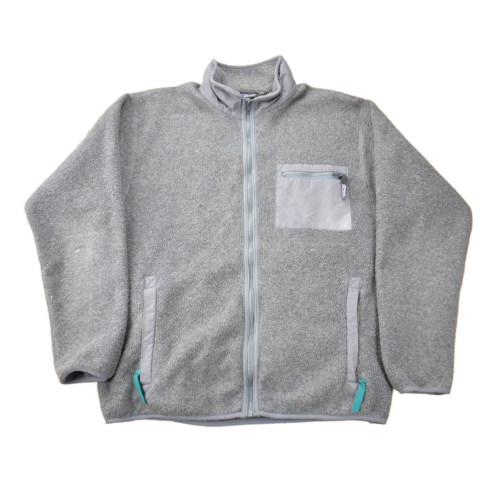 Patagonia Clothing > Gender Neutral Adult Clothing > Hoodies & Sweatshirts > Sweatshirts Vintage 1990s Patagonia Deep Pile Fleece Zip Up Sweater Men's L