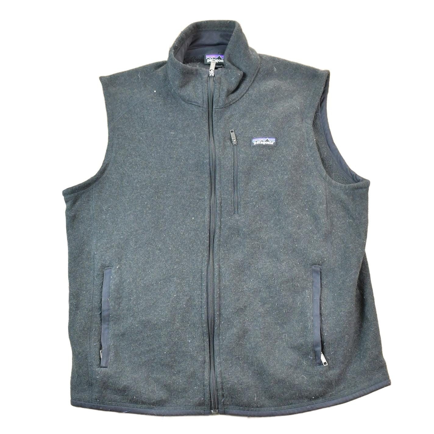 Patagonia Clothing > Gender Neutral Adult Clothing > Hoodies & Sweatshirts > Sweatshirts Vintage 1990s Patagonia Fleece Sweater Vest Men's Large