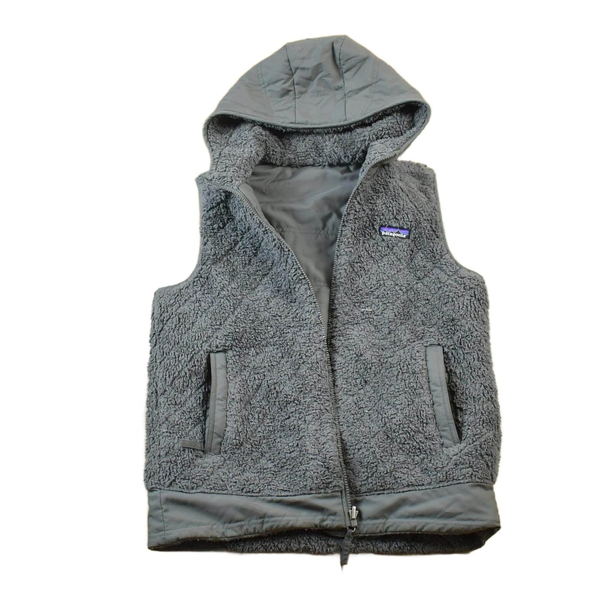 Patagonia Clothing > Gender Neutral Adult Clothing > Hoodies & Sweatshirts > Sweatshirts Vintage 1990s Patagonia Reversible Fleece Hooded Sweater Vest Men's S