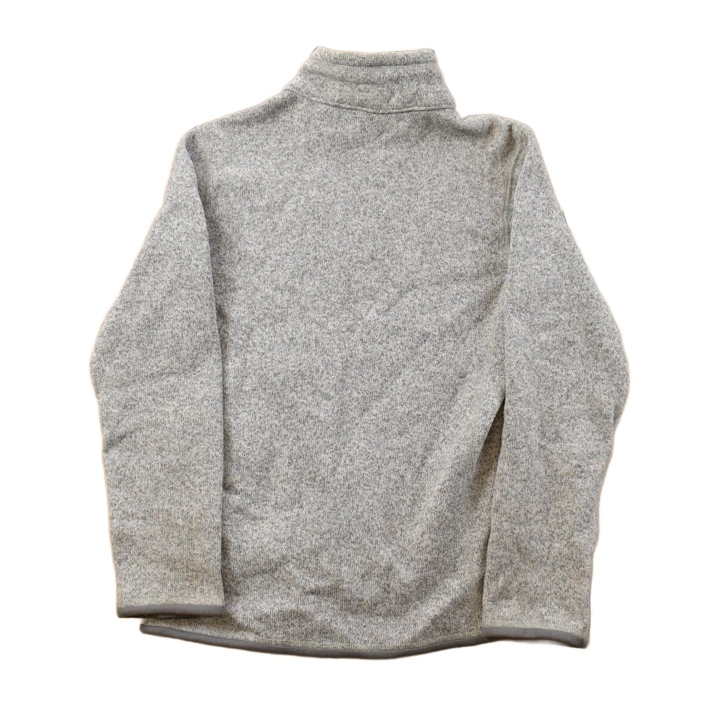 Patagonia Clothing > Gender Neutral Adult Clothing > Hoodies & Sweatshirts > Sweatshirts Vintage 1990s Patagonia Salt and Pepper Zip Up Fleece Sweater Youth M