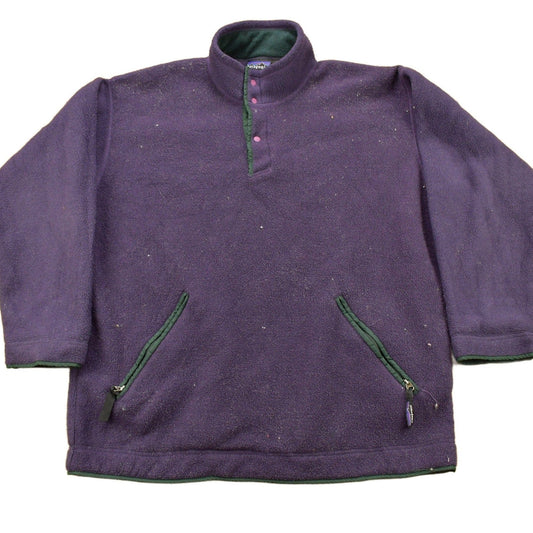 Patagonia Clothing > Gender Neutral Adult Clothing > Hoodies & Sweatshirts > Sweatshirts Vintage 1990s Patagonia T Snap Fleece Sweater & Matching Pants Men's Medium
