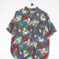 Pause International Wear Shirt Mens Medium Blue Button Up Hawaiian Floral from propervintagecanada