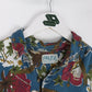 Pause International Wear Shirt Mens Medium Blue Button Up Hawaiian Floral from propervintagecanada