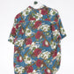 Pause International Wear Shirt Mens Medium Blue Button Up Hawaiian Floral from propervintagecanada