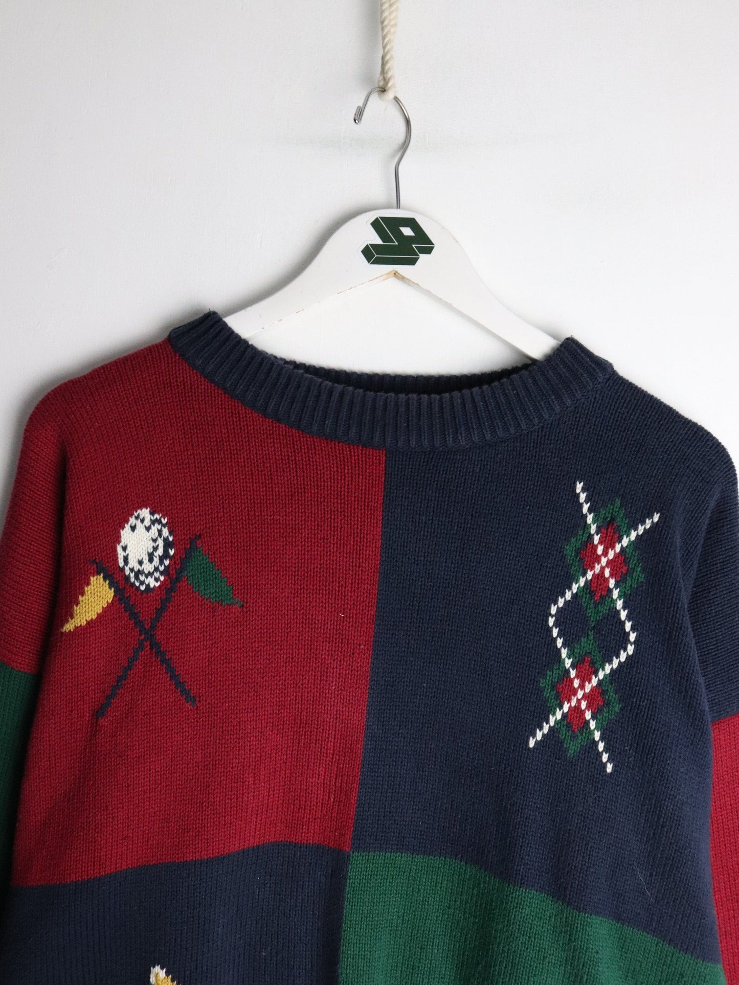 Payne Stewart Sweater Mens XL Blue Knit Golf from propervintagecanada