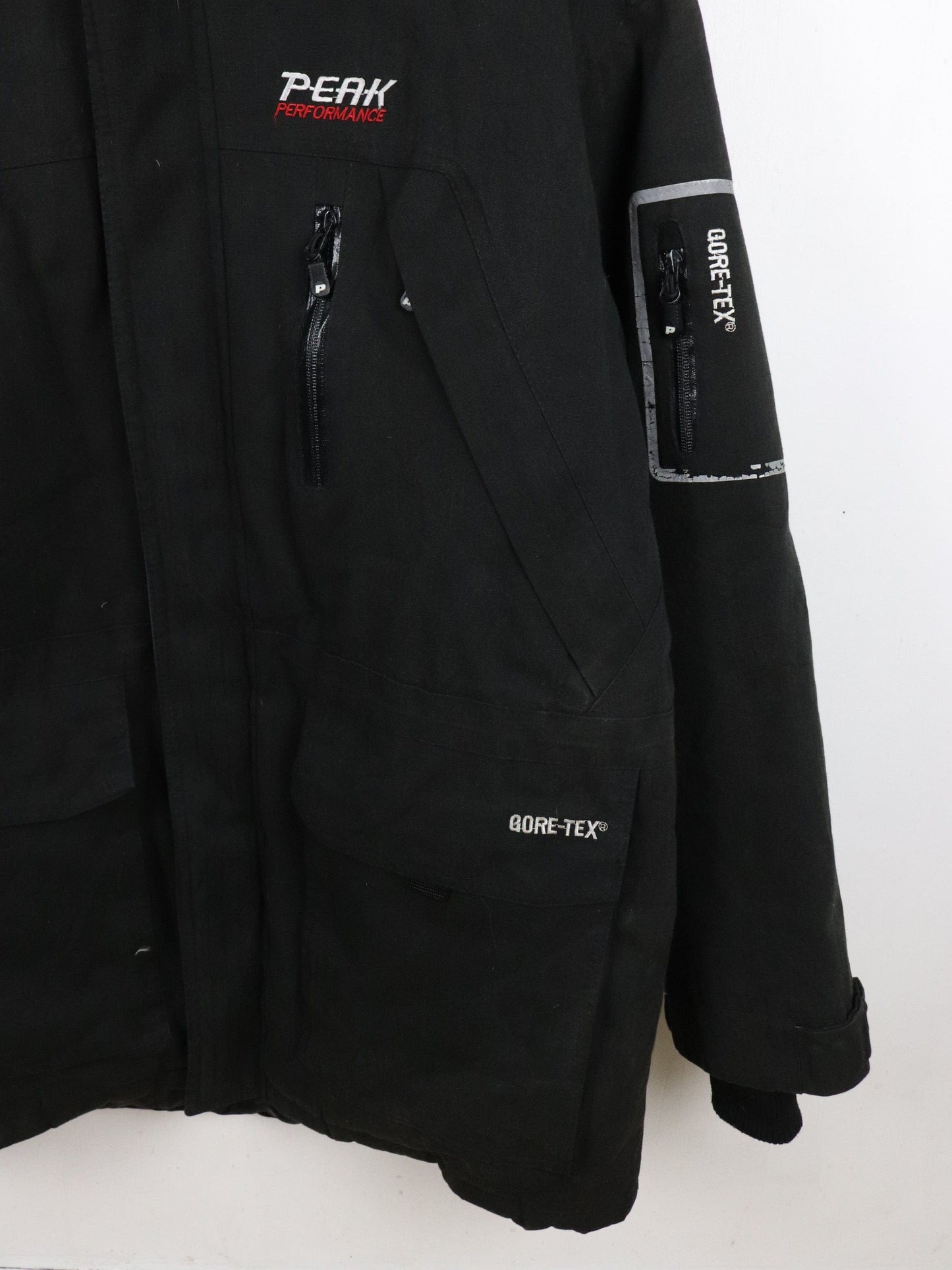 Peak Performance Gore Tex Jacket Mens XL Black Ski Parka from propervintagecanada