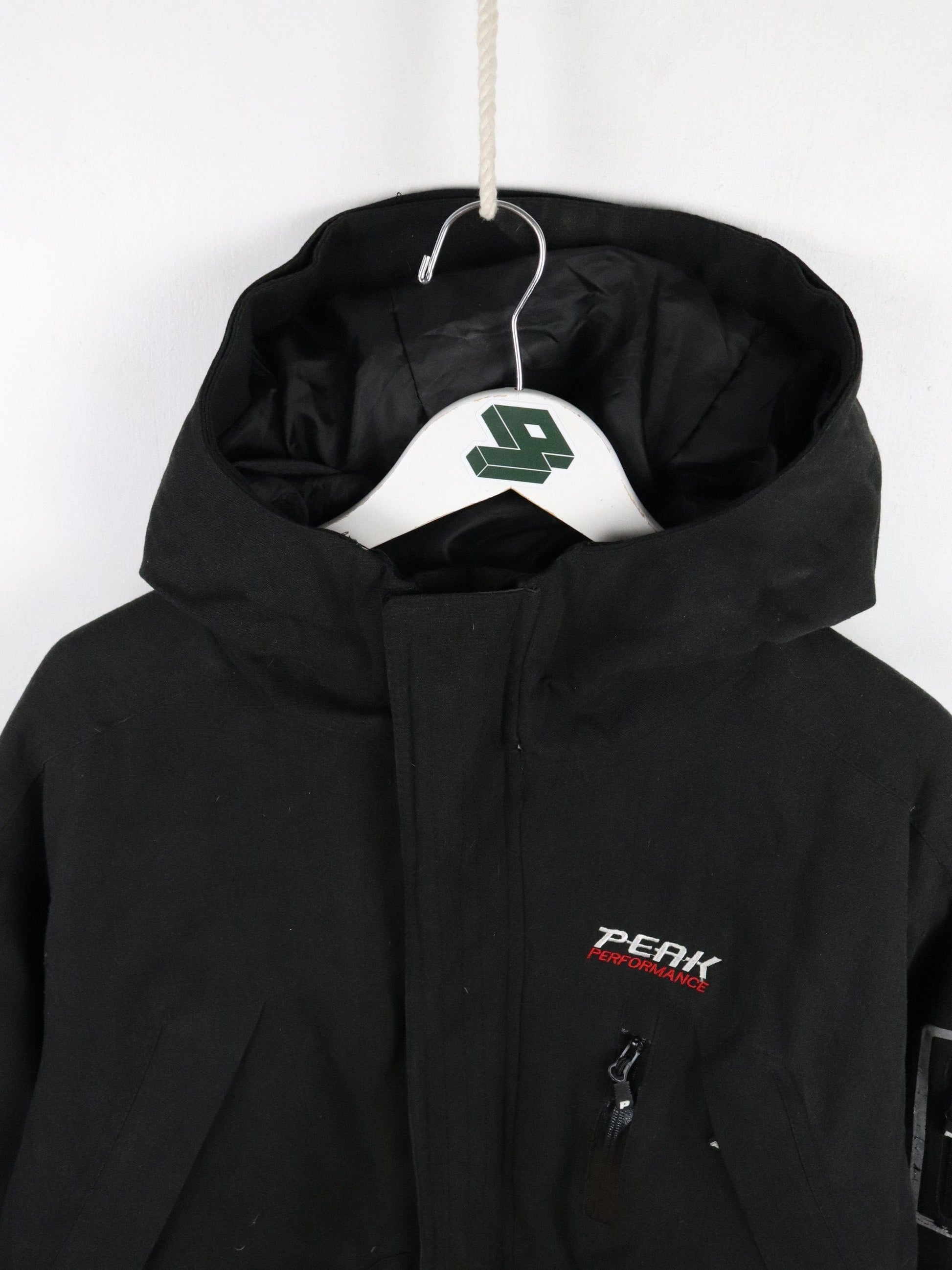 Peak Performance Gore Tex Jacket Mens XL Black Ski Parka from propervintagecanada