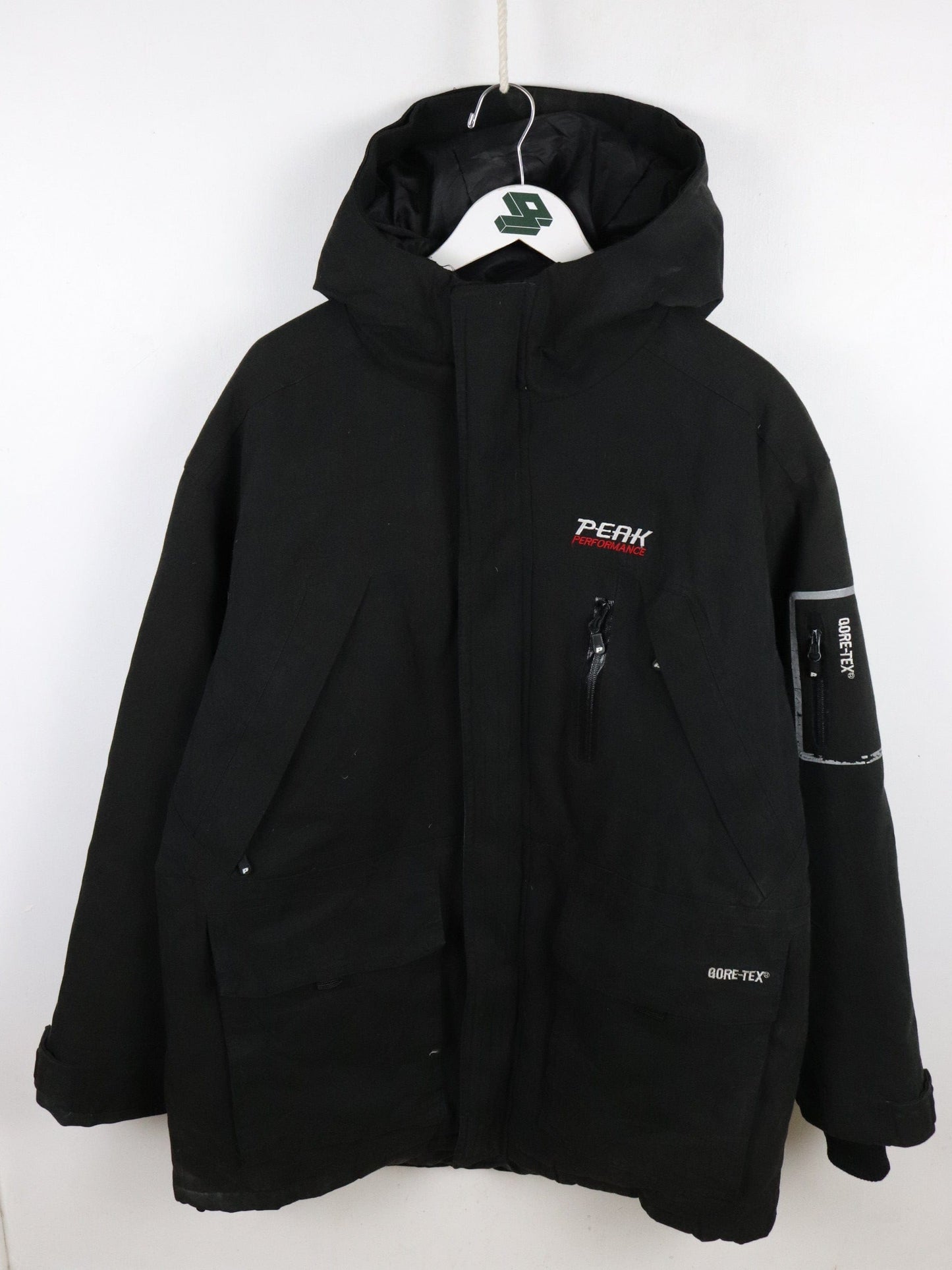 Peak Performance Gore Tex Jacket Mens XL Black Ski Parka from propervintagecanada