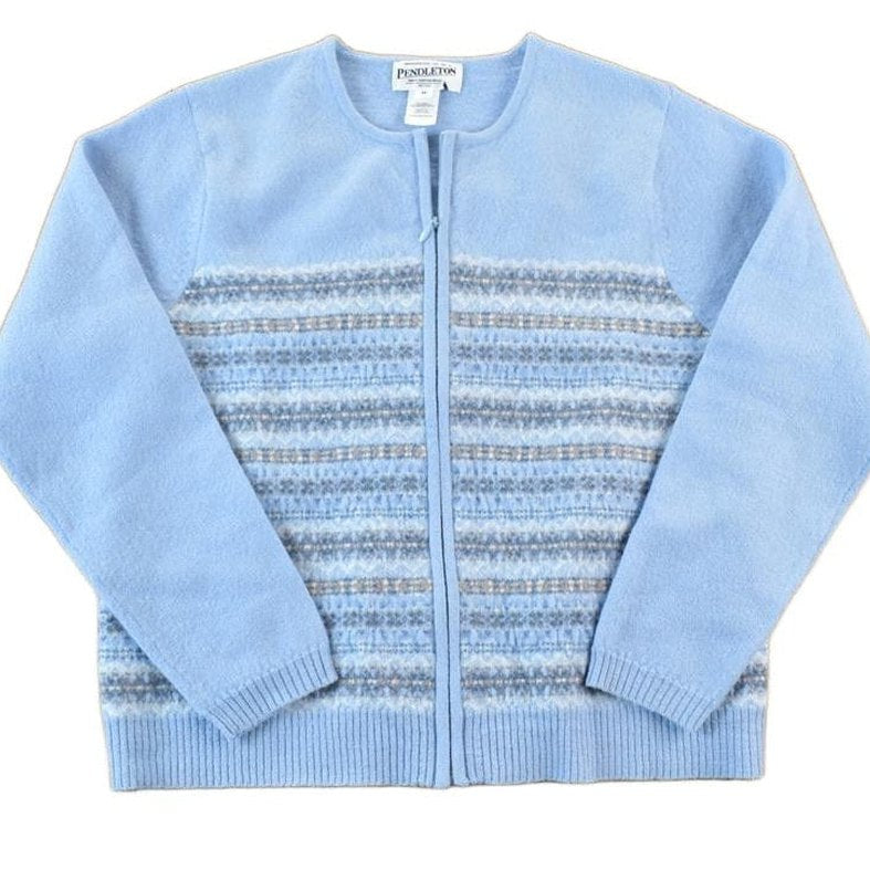 Pendleton Clothing > Gender Neutral Adult Clothing > Hoodies & Sweatshirts > Sweatshirts Vintage 1980s Pendleton 100% Merino Wool Knit Sweater Womens M