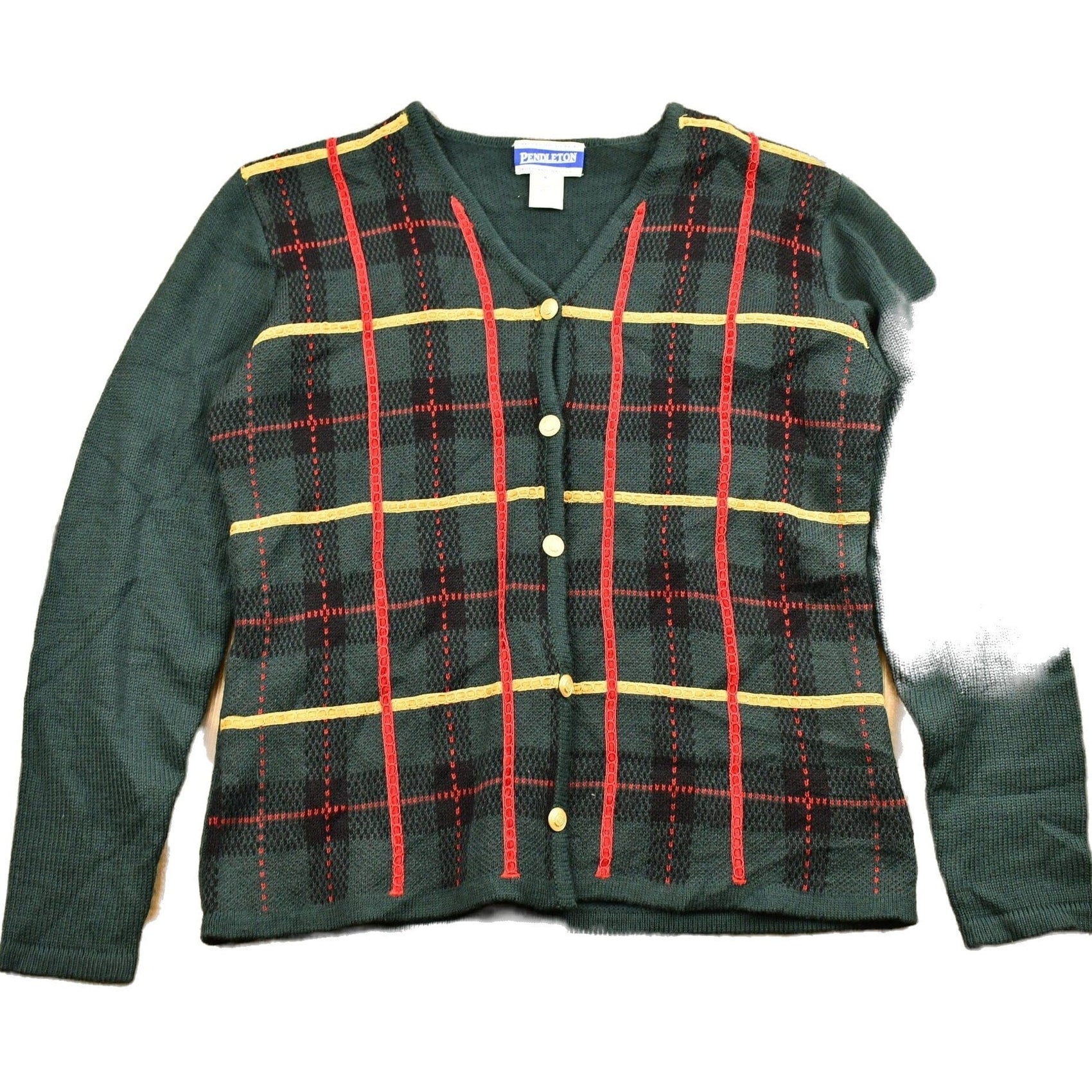 Pendleton Clothing > Gender Neutral Adult Clothing > Hoodies & Sweatshirts > Sweatshirts Vintage 1990s Pendleton Cardigan Sweater Women's S