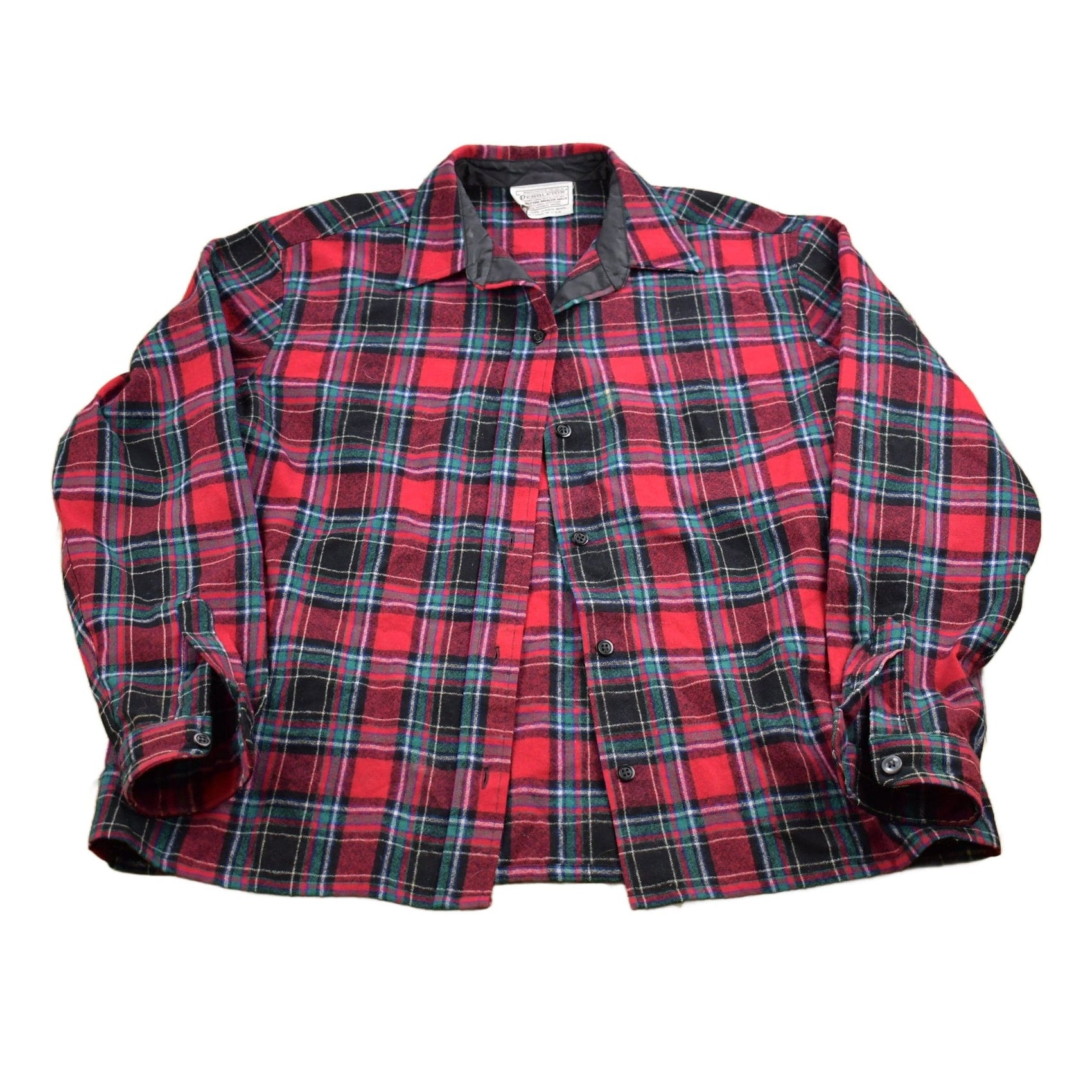 Pendleton Clothing > Men's Clothing > Shirts & Tees > Oxfords & Button Downs Vintage 1950s Pendleton Pure Wool Made In USA Button Up Shirt Men's Medium