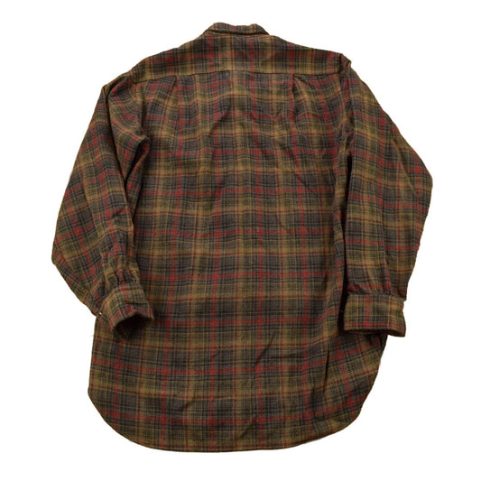 Pendleton Clothing > Men's Clothing > Shirts & Tees > Oxfords & Button Downs Vintage 1950s Pendleton Wool Plaid Flannel Button Up Shirt Women's Large