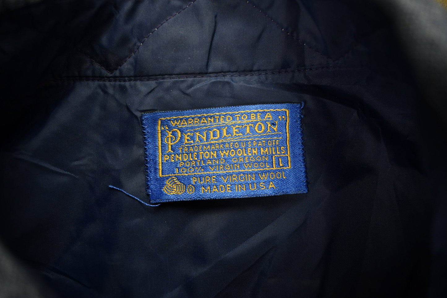 Pendleton Clothing > Men's Clothing > Shirts & Tees > Oxfords & Button Downs Vintage 1960s Pendleton Blank Button Up Shirt Men's Large