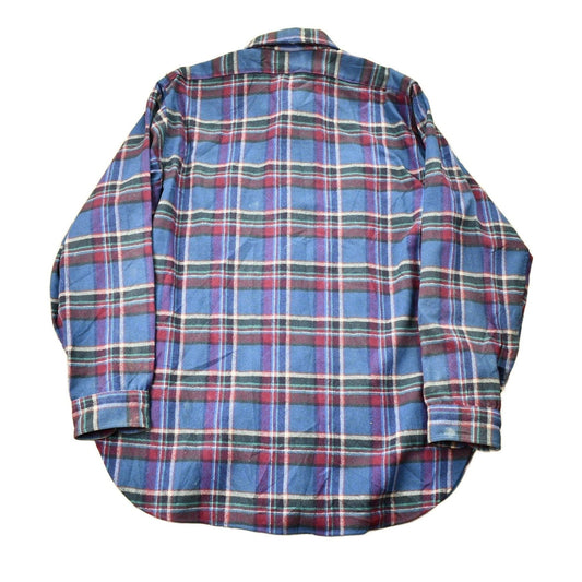 Pendleton Clothing > Men's Clothing > Shirts & Tees > Oxfords & Button Downs Vintage 1960s Pendleton Plaid Flannel Button Up Shirt Men's Large