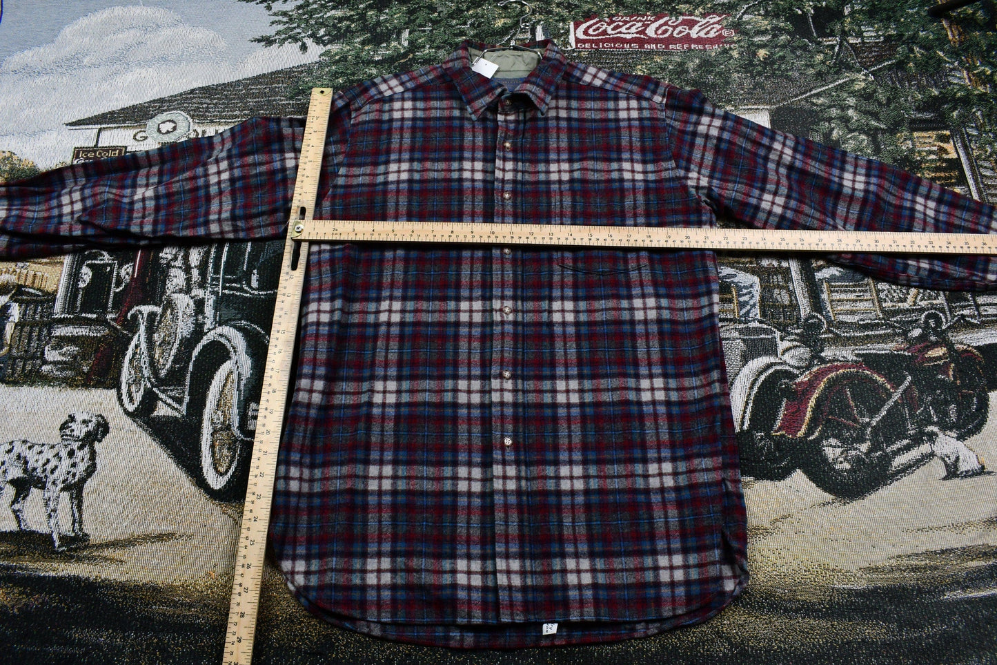 Pendleton Clothing > Men's Clothing > Shirts & Tees > Oxfords & Button Downs Vintage 1960s Pendleton Wool Vintage Button Up Shirt Men's Large