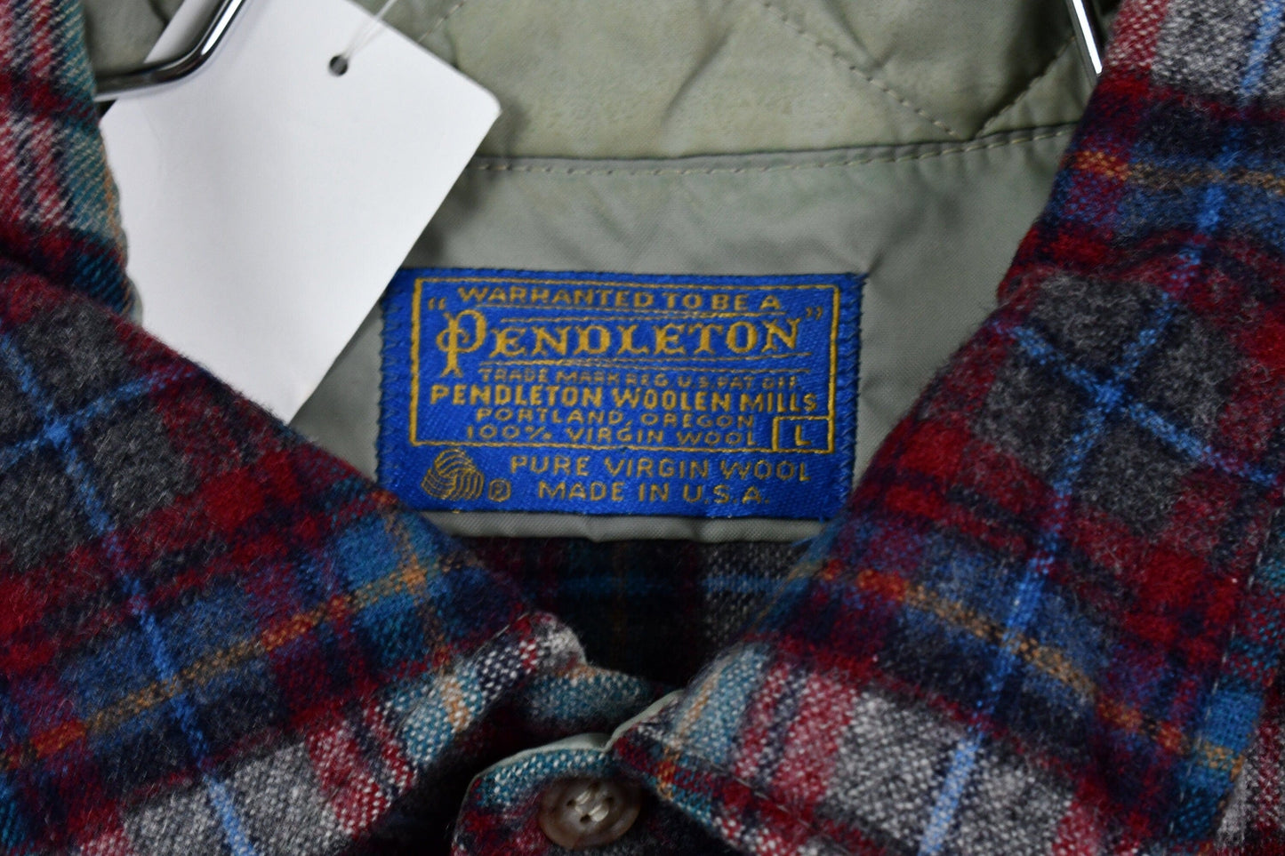 Pendleton Clothing > Men's Clothing > Shirts & Tees > Oxfords & Button Downs Vintage 1960s Pendleton Wool Vintage Button Up Shirt Men's Large