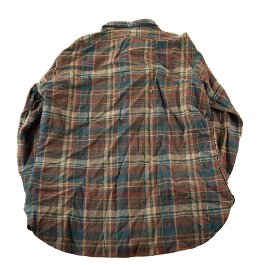 Pendleton Clothing > Men's Clothing > Shirts & Tees > Oxfords & Button Downs Vintage 1970s Pendleton Plaid Button Up Shirt Vintage Flannel Men's Large