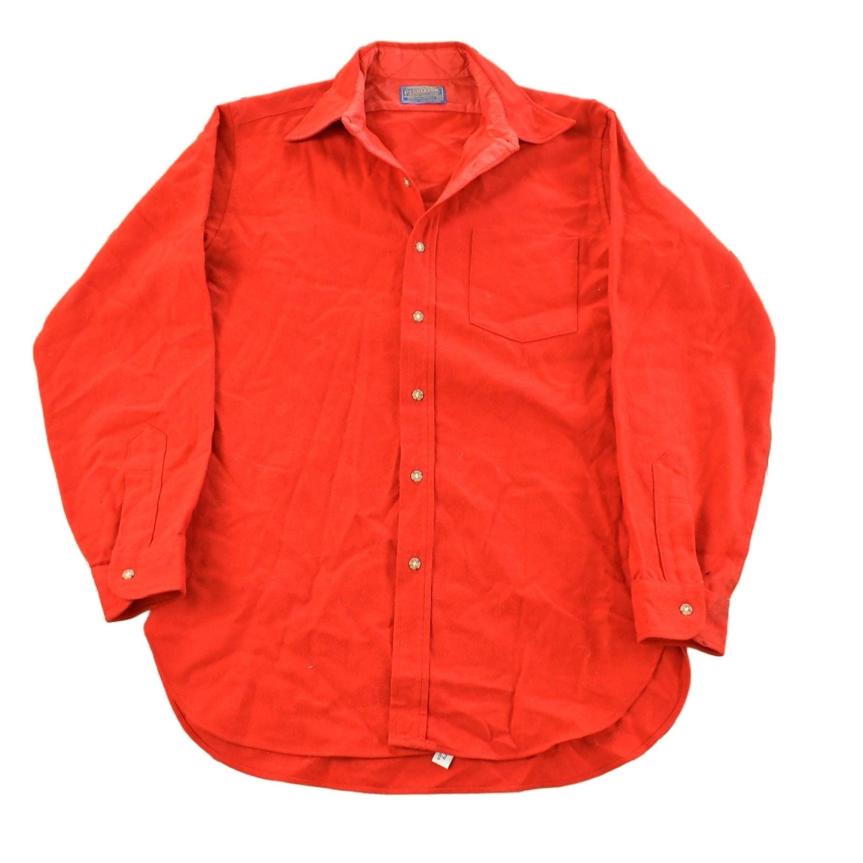 Pendleton Clothing > Men's Clothing > Shirts & Tees > Oxfords & Button Downs Vintage 1970s Pendleton Wool Flannel Button Up Shirt Men's M