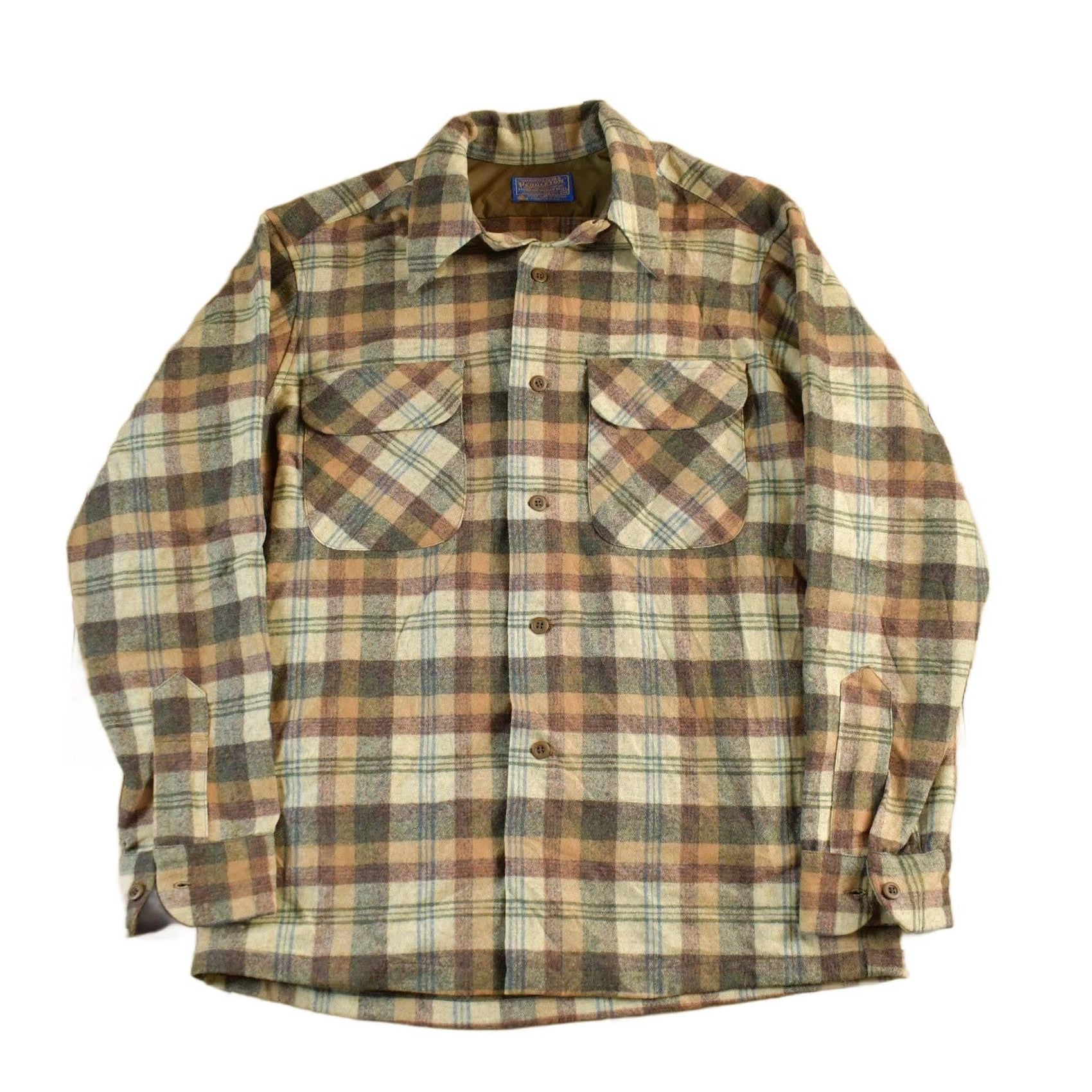 Pendleton Clothing > Men's Clothing > Shirts & Tees > Oxfords & Button Downs Vintage 1980s Pendleton Wool Flannel Shirt Men's Medium