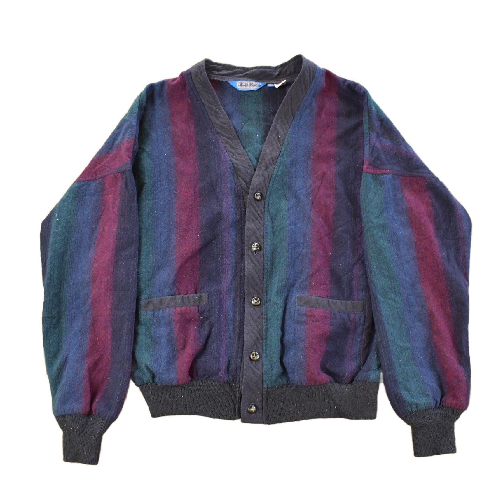 Pendleton Clothing > Men's Clothing > Sweaters > Cardigans Vintage 1980s Pendleton Wool Knit Cardigan Sweater Men's Medium