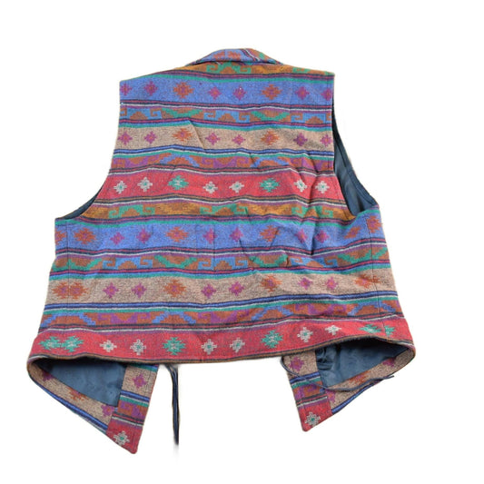 Pendleton Clothing > Men's Clothing > Vests Vintage 1980s Knockabouts by Pendleton Western Wear Aztec Pattern Wool Vest Women's Medium