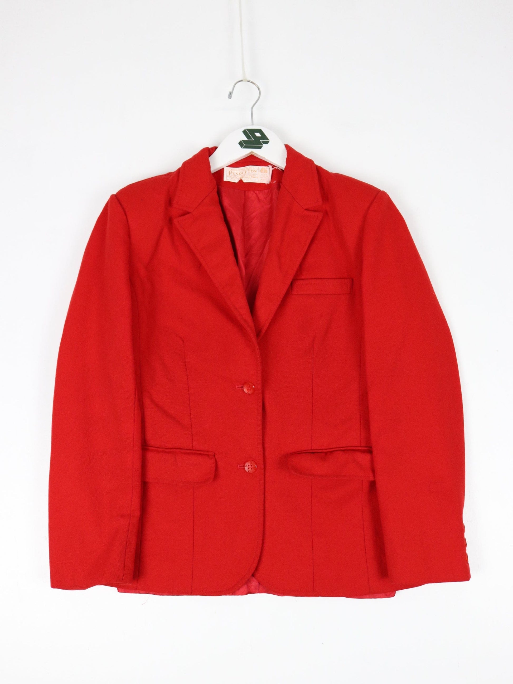 Pendleton Jackets & Coats Pendleton Jacket Womens Small Red Wool Blazer Coat Casual