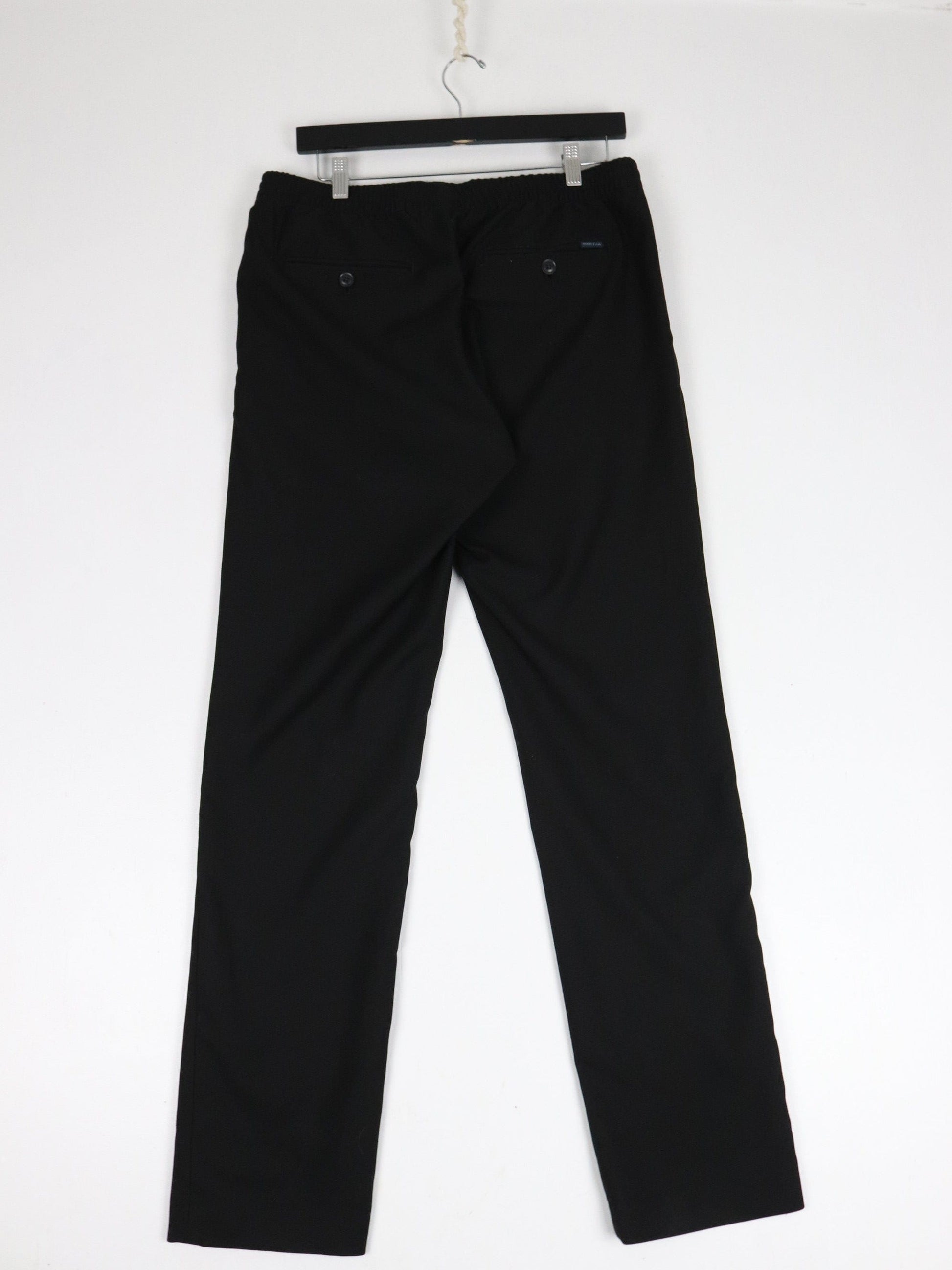Perry Ellis Pants Mens Medium Black Very Slim Fit Trousers