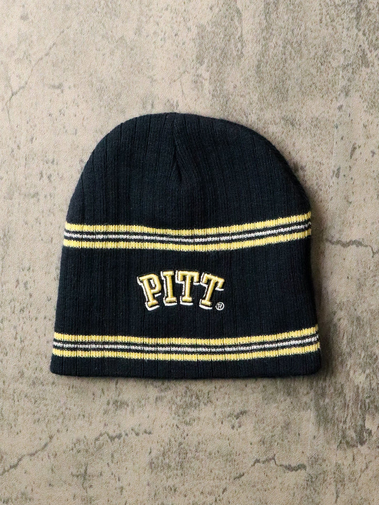 Pittsburgh Panthers Beanie Adult Blue College from propervintagecanada