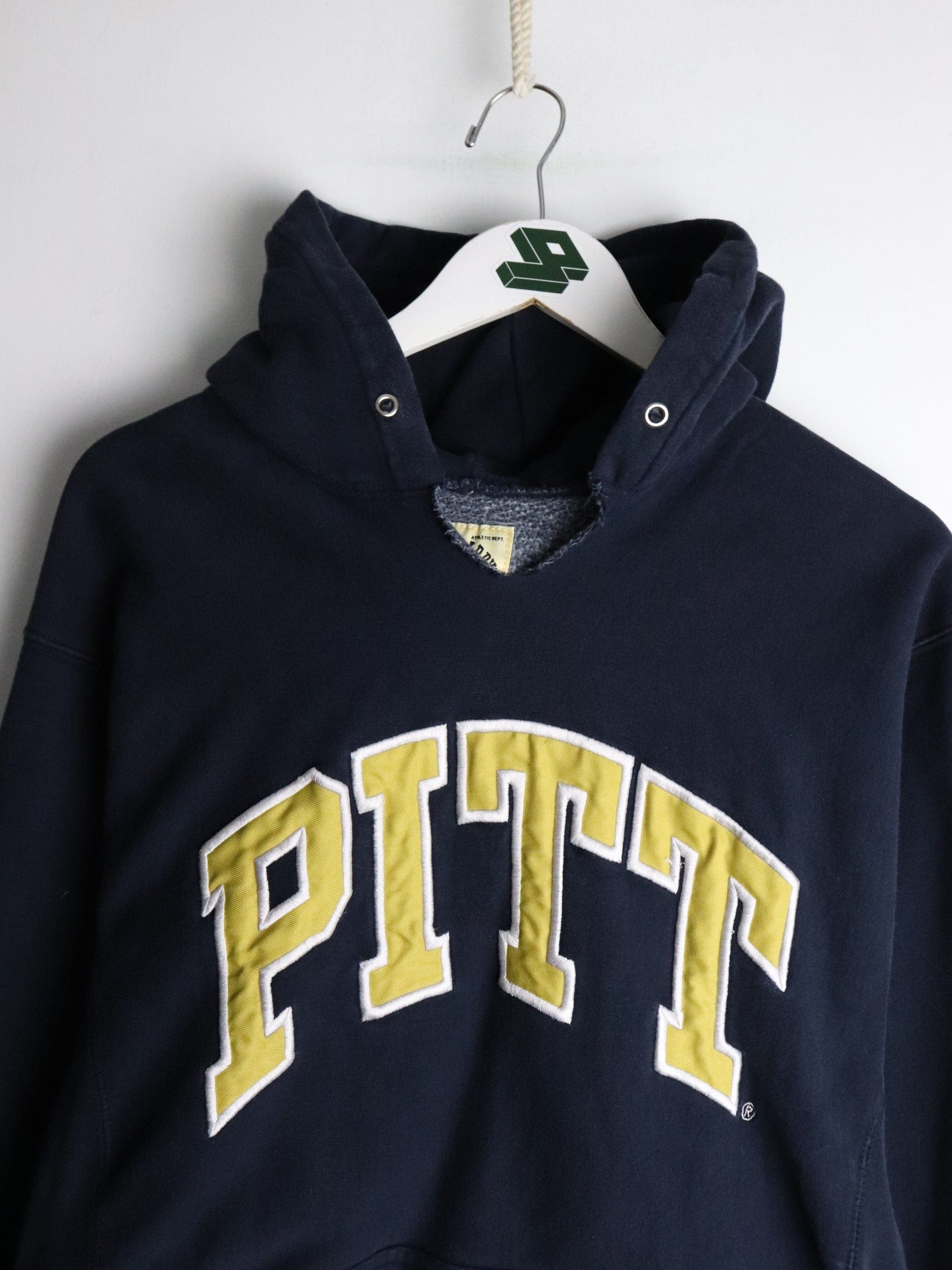 Pittsburgh Panthers Sweatshirt Mens Medium Blue College Hoodie from propervintagecanada