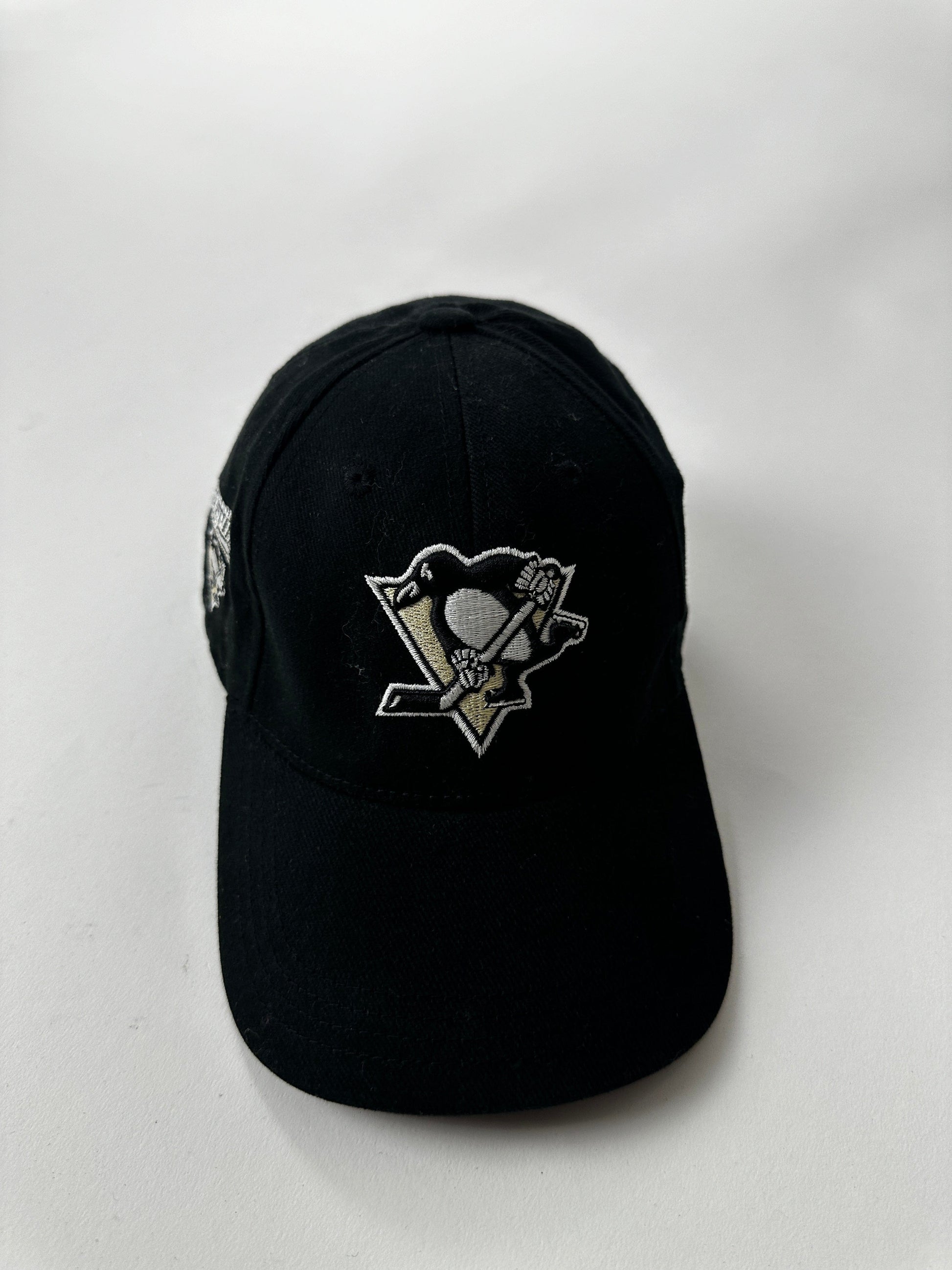 Pittsburgh Penguins Hat Cap Youth Black NHL Strap Back