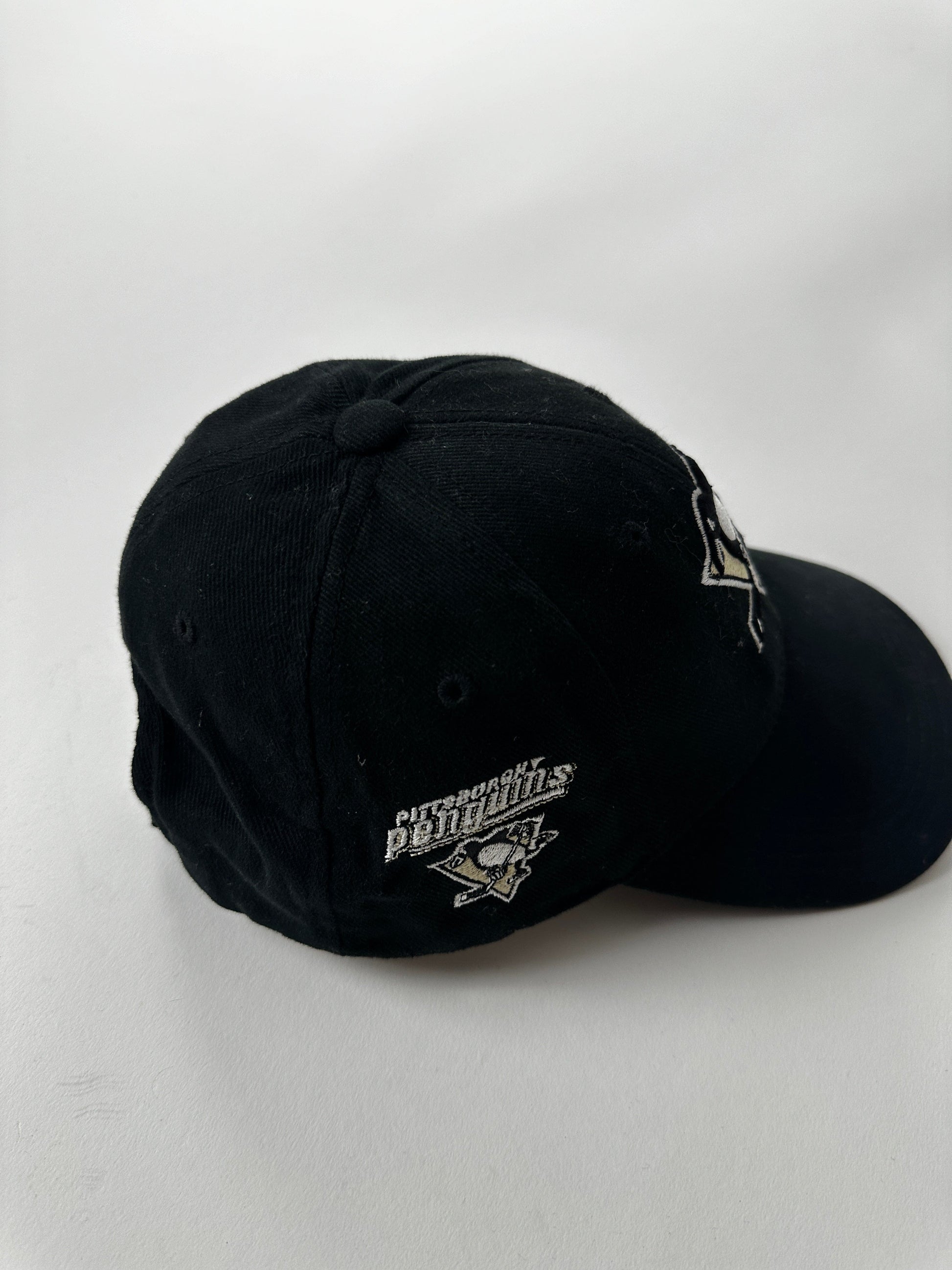 Pittsburgh Penguins Hat Cap Youth Black NHL Strap Back