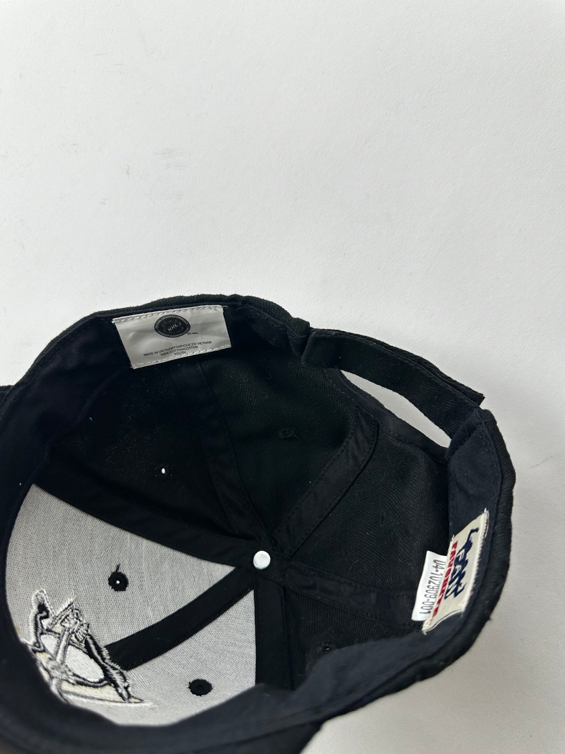 Pittsburgh Penguins Hat Cap Youth Black NHL Strap Back