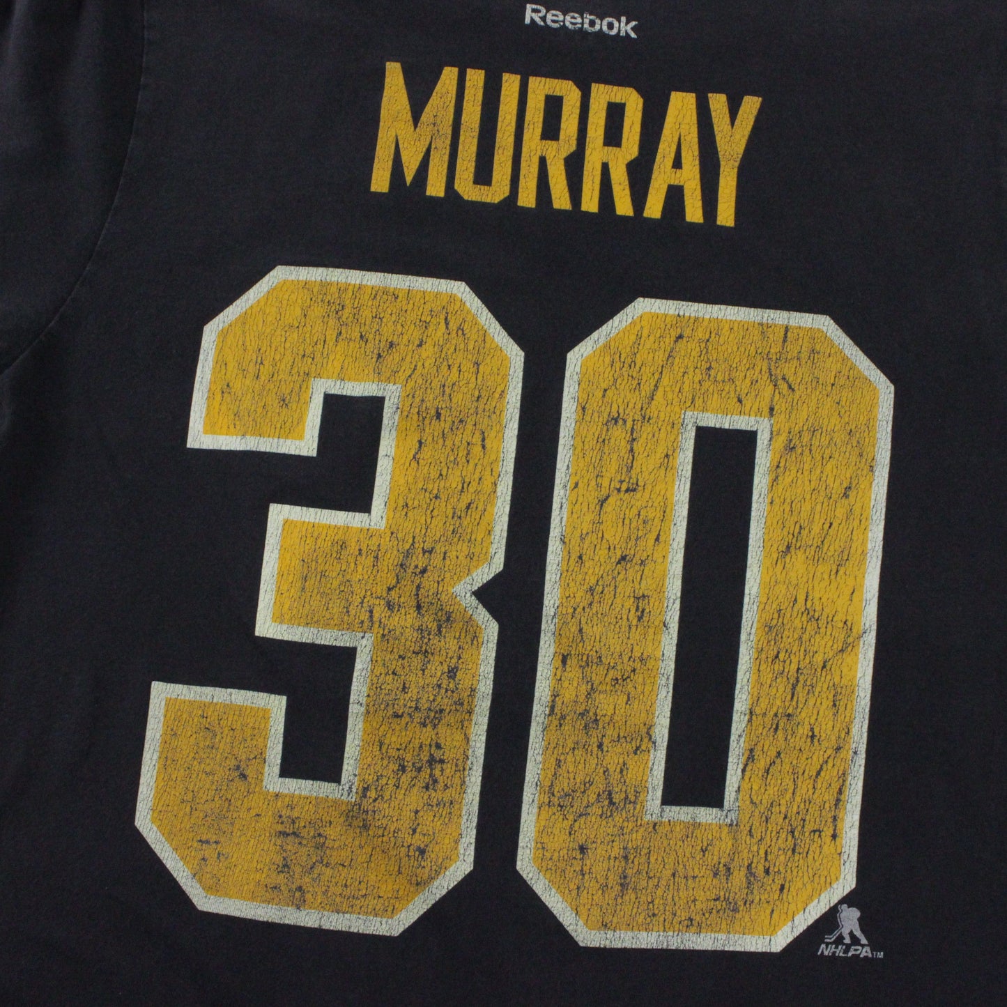 Pittsburgh Penguins Matt Murray T Shirt Mens Medium Black Reebok NHL Stanley Cup