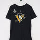 Pittsburgh Penguins Matt Murray T Shirt Mens Medium Black Reebok NHL Stanley Cup