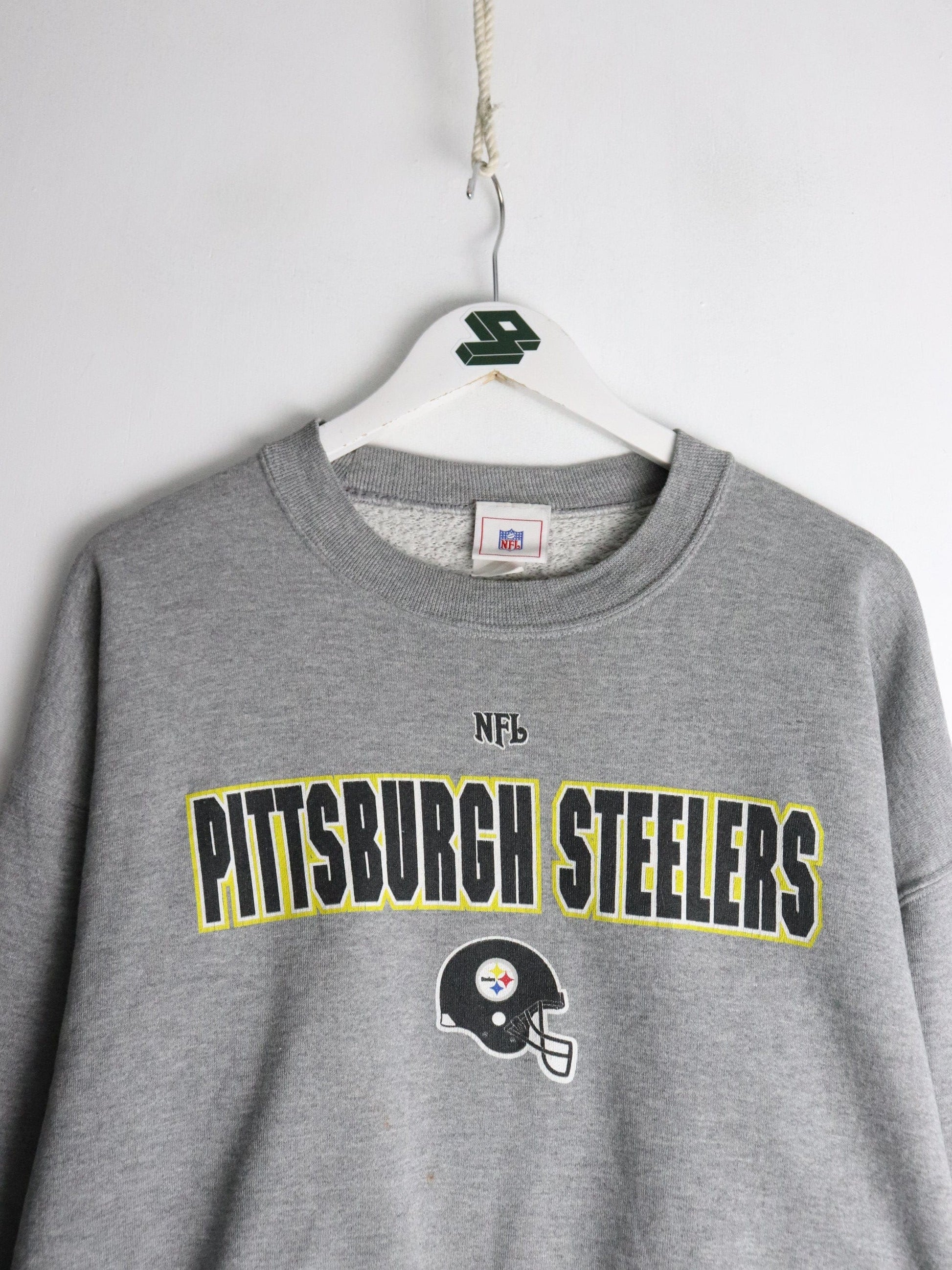 Pittsburgh Steelers Sweatshirt Mens Large Grey NFL from propervintagecanada