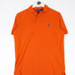 Polo Button Up Shirts Ralph Lauren Polo Shirt Mens Small Orange