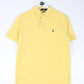 Polo Button Up Shirts Ralph Lauren Polo Shirt Mens Small Yellow Pony Casual